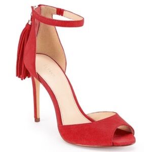 Botkier Anna Peep Toe Heels with Tassel